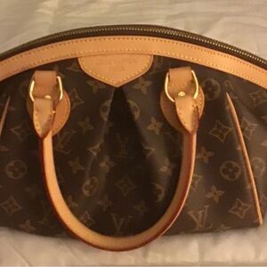 Classic Monogram Dome Satchel in Brown and Tan **New**